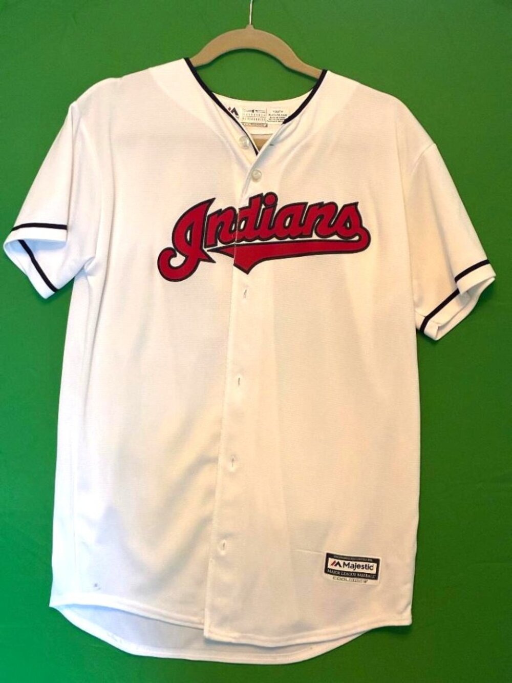 Cleveland Indians MLB Baseball Francisco Lindor Majestic Jersey Youth XL 18/20